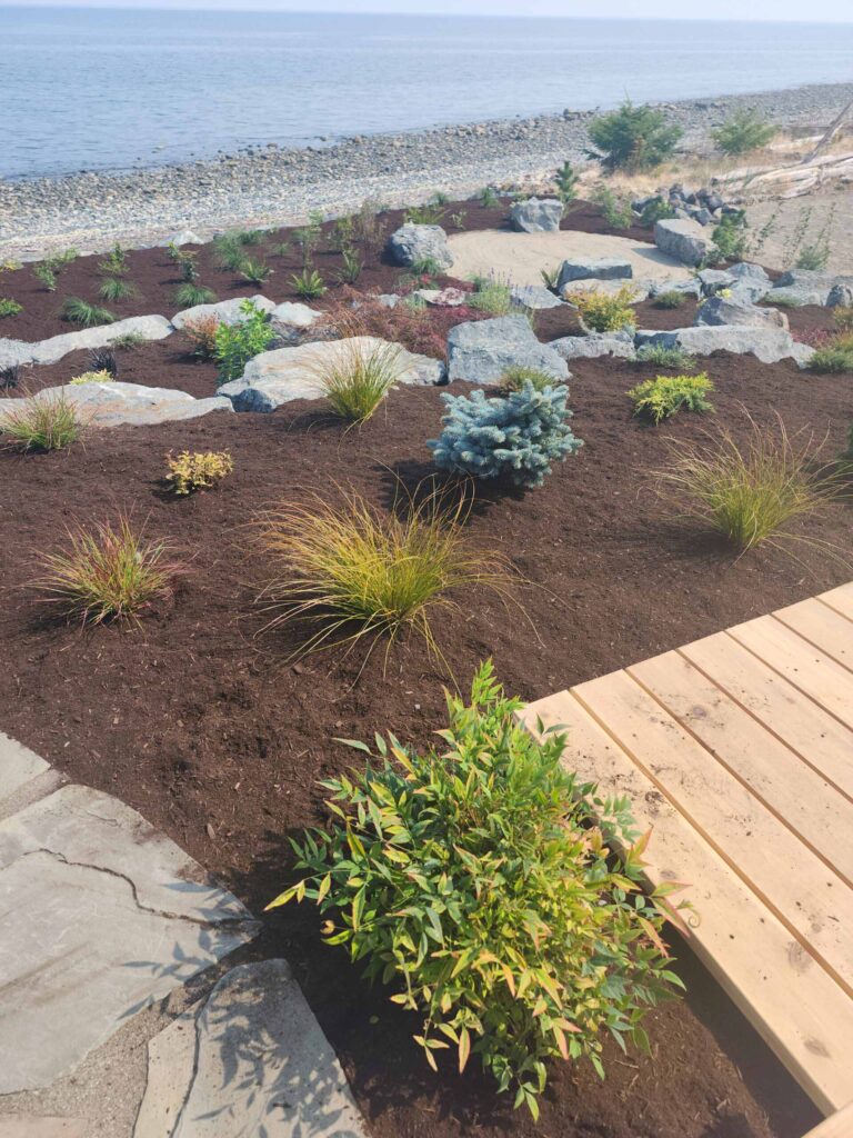 20230825_115935-scaled Landscaping example: Alternative view of landscaped property, view towards the water.