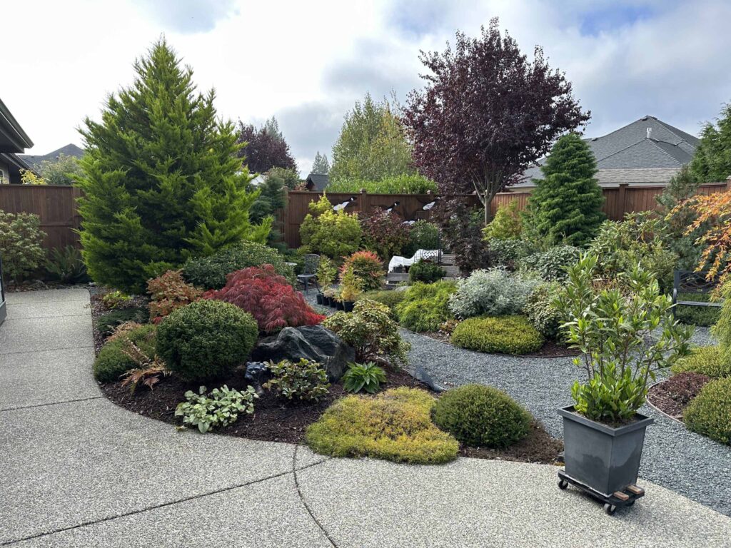 IMG_1383-scaled Landscaping example: several textures, plant types, and colors add dimension to this space.