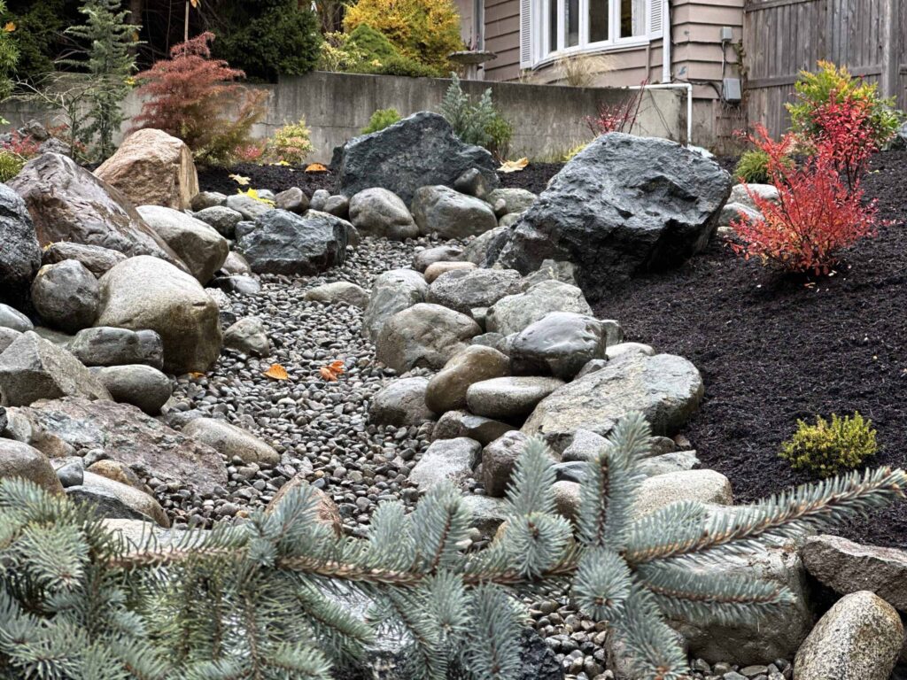 IMG_1576-scaled Landscaping example: Close up of stones and pebbles for a creek